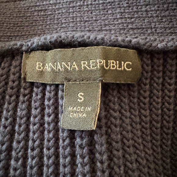Banana Republic Navy Blue Button up cardigan - Picture 3 of 7